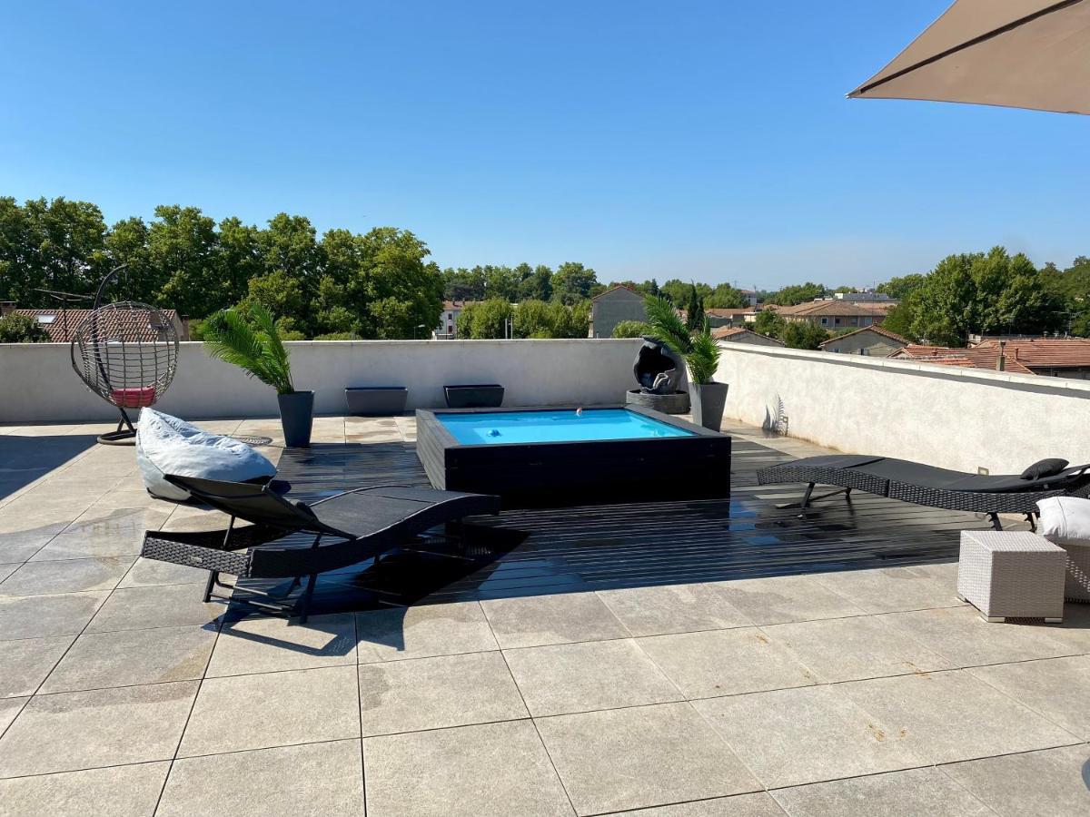 Appartement Rooftop Avec Piscine Avignon Ngoại thất bức ảnh
