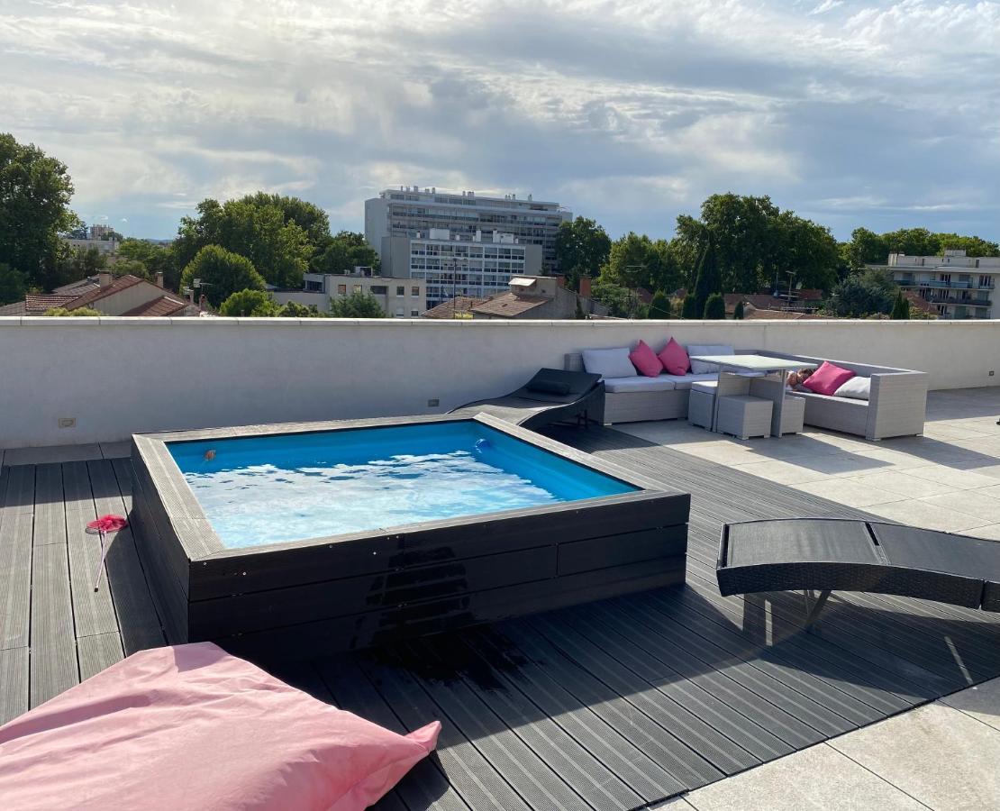 Appartement Rooftop Avec Piscine Avignon Ngoại thất bức ảnh
